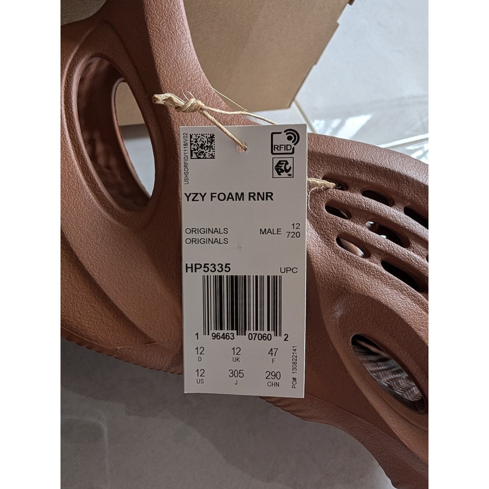 Adidas Yeezy Foam Runner Clay Red HP5335 Mens 12 Slip On Clog Comfort Street - Picture 3 of 6